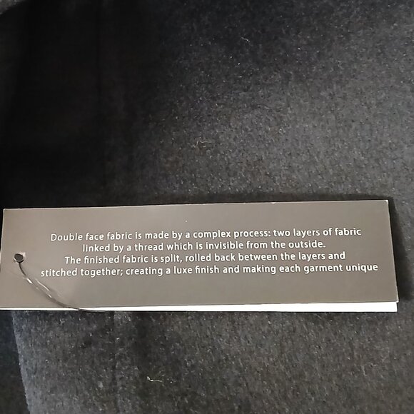 NWT Tahari XL Long Double Face Wool Blend Wrap Coat Belted - Picture 10 of 13